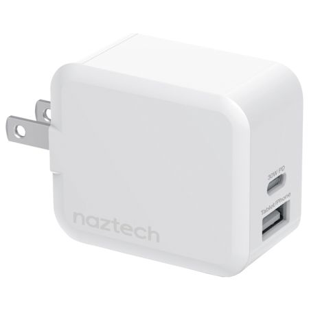 NAZTECH(R) 15387 30W USBC WALL CHRGR WHT