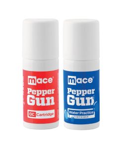 Mace Brand 80822 Replacement OC Pepper and Practice Water Cartridge for Mace Brand Pepper Guns