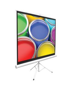 Pyle PRJTP84 Floor-Standing Portable Tripod Manual Projector Screen (84-Inch)